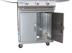 KoKoMo 26” BBQ Grill with 3-Burner Stainless Steel Cart – Freestanding