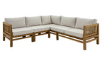 Kauai Natural Outdoor Chaise Couch Set with Sunbrella Cushions