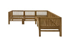 Kauai Natural Outdoor Chaise Couch Set with Sunbrella Cushions