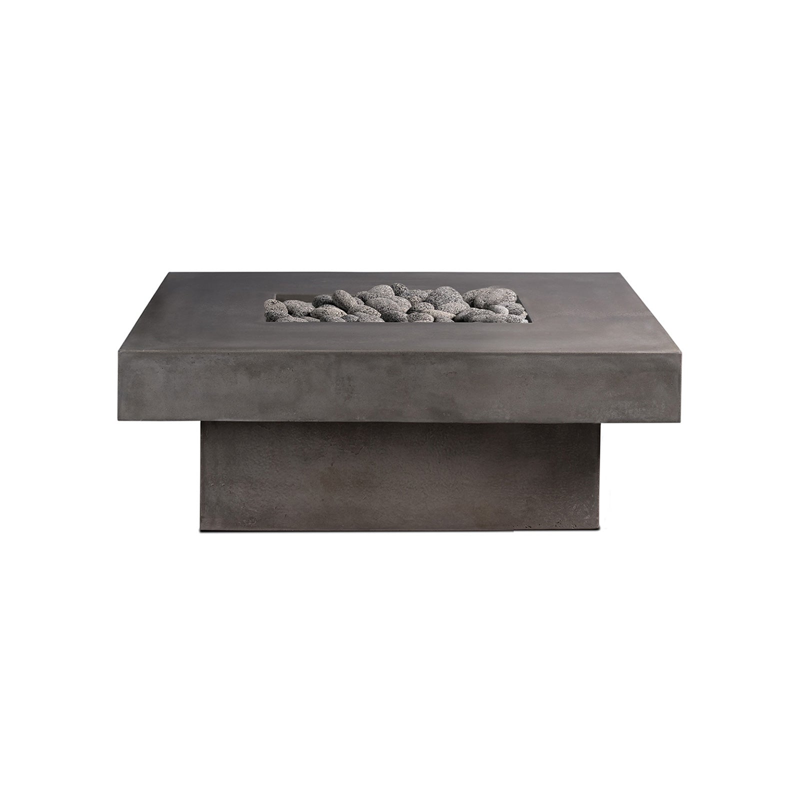 Platz - Square Concrete Fire Pit Table