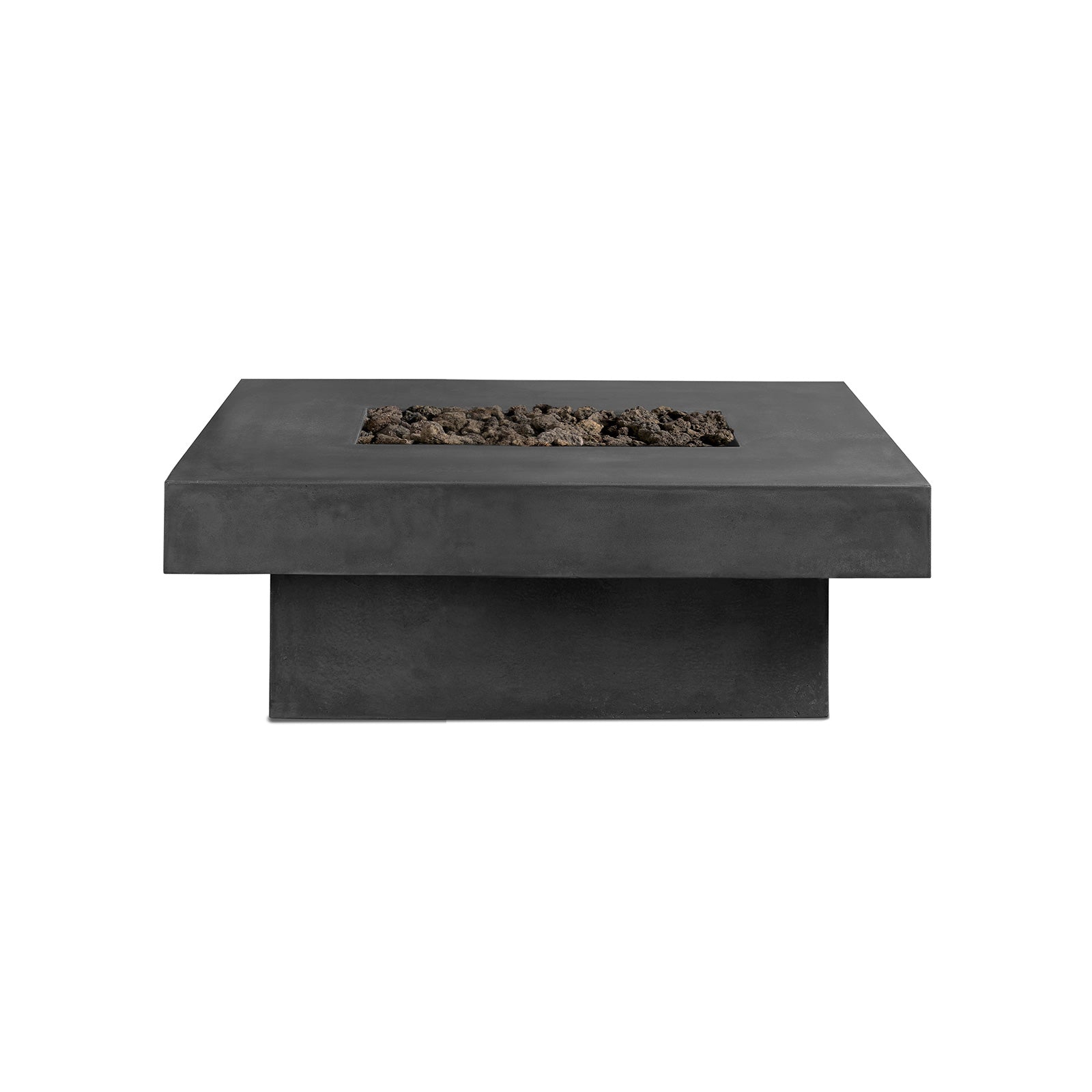 Platz - Square Concrete Fire Pit Table