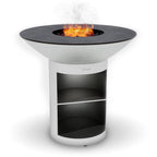 Arteflame 40″ Platinum Series — Stainless Fire Bowl Flat-Top Grill with Storage Base