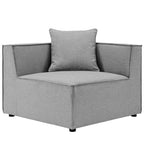 Patio Elegance Sectional Sofa - Saybrook 8-Piece Outdoor Upholstered Sofa by Modway