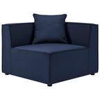 Patio Elegance Sectional Sofa - Saybrook 8-Piece Outdoor Upholstered Sofa by Modway