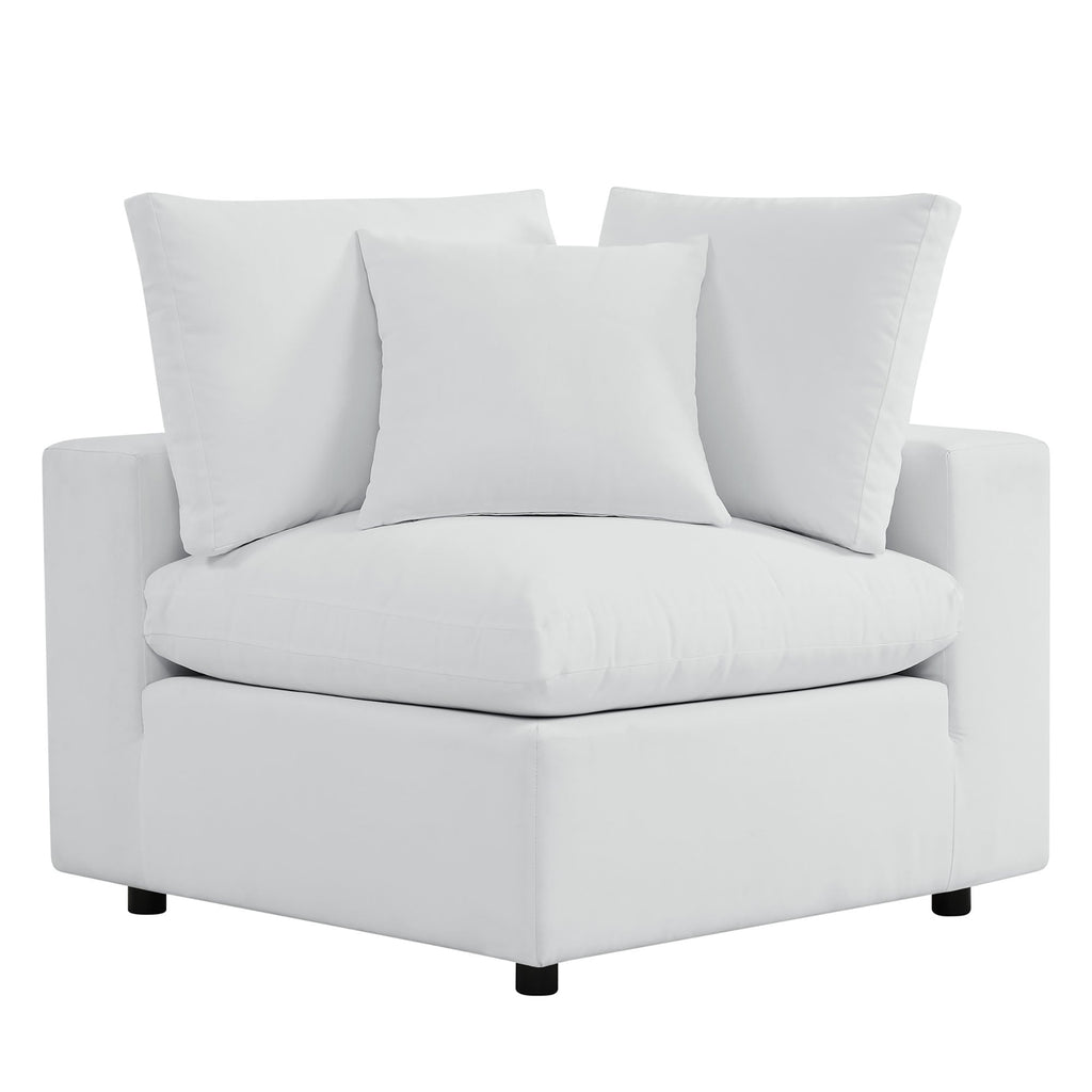 Commix Outdoor Sectional Sofa - 5-Piece Sunbrella® White Collection at Patio Elegance