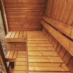 Patio Elegance Outdoor Sauna MW12 ThermoWood for Your Perfect Backyard Retreat