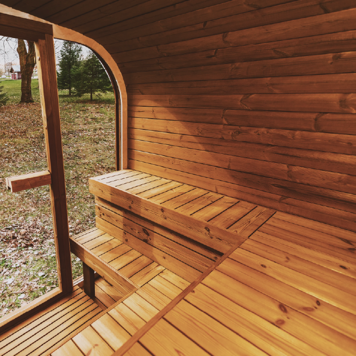 Patio Elegance Outdoor Sauna MW12 ThermoWood for Your Perfect Backyard Retreat